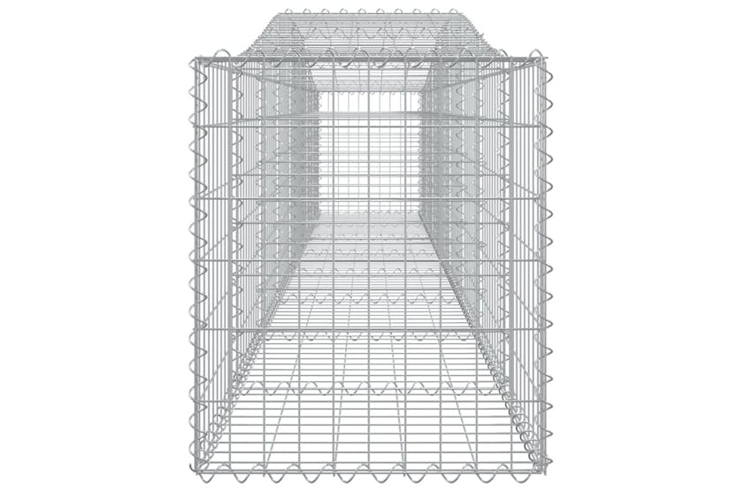 Vidaxl 3145934 Arched Gabion Baskets 6 Pcs 400x50x60/80 Cm Galvanised Iron