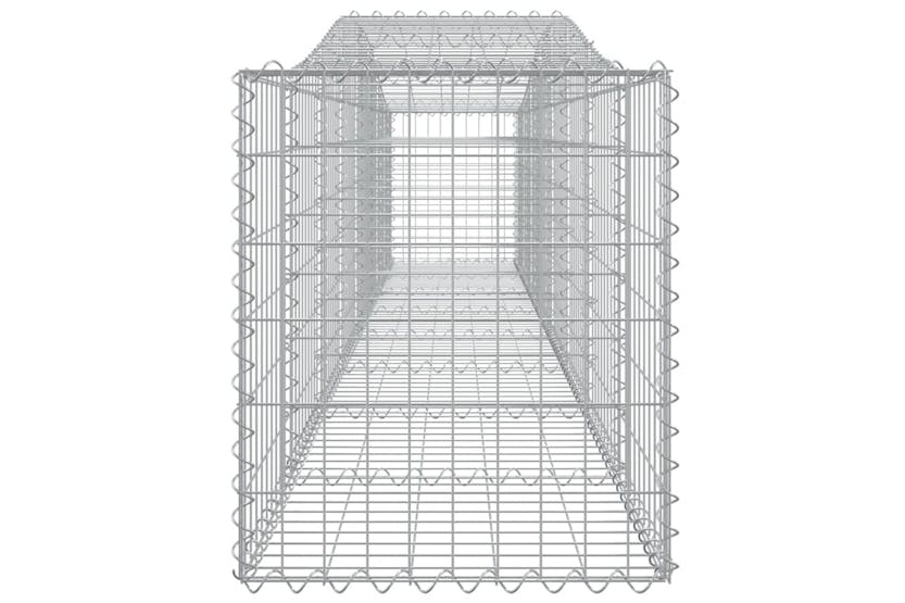 Vidaxl 3145938 Arched Gabion Baskets 10 Pcs 400x50x60/80 Cm Galvanised Iron