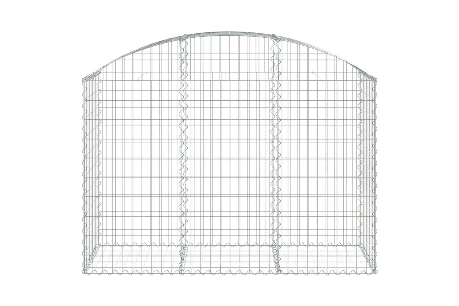 Vidaxl 153455 Arched Gabion Basket 150x50x100/120 Cm Galvanised Iron