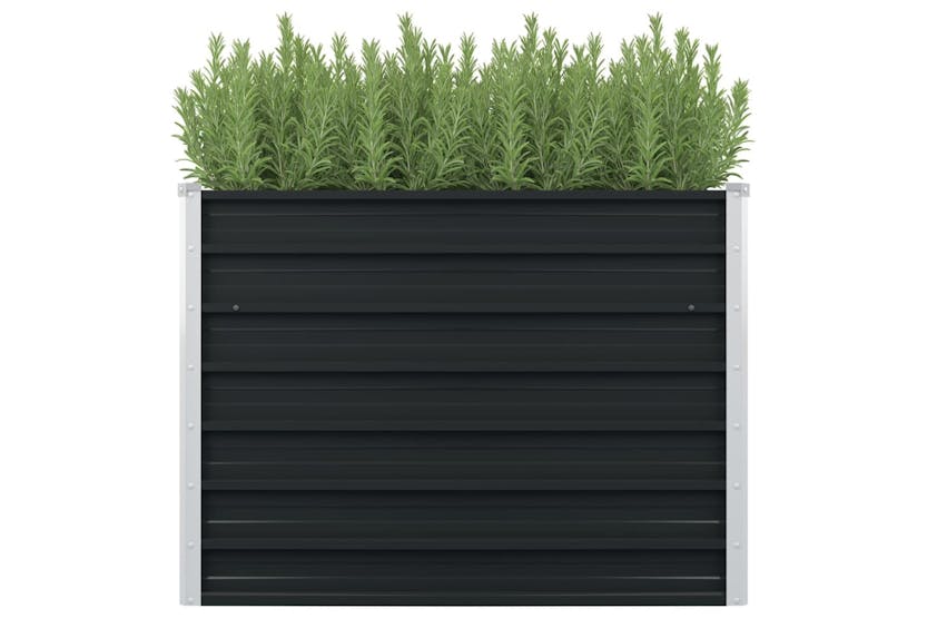 Vidaxl 45725 Raised Garden Bed Anthracite 100x100x77 Cm Galvanised Steel