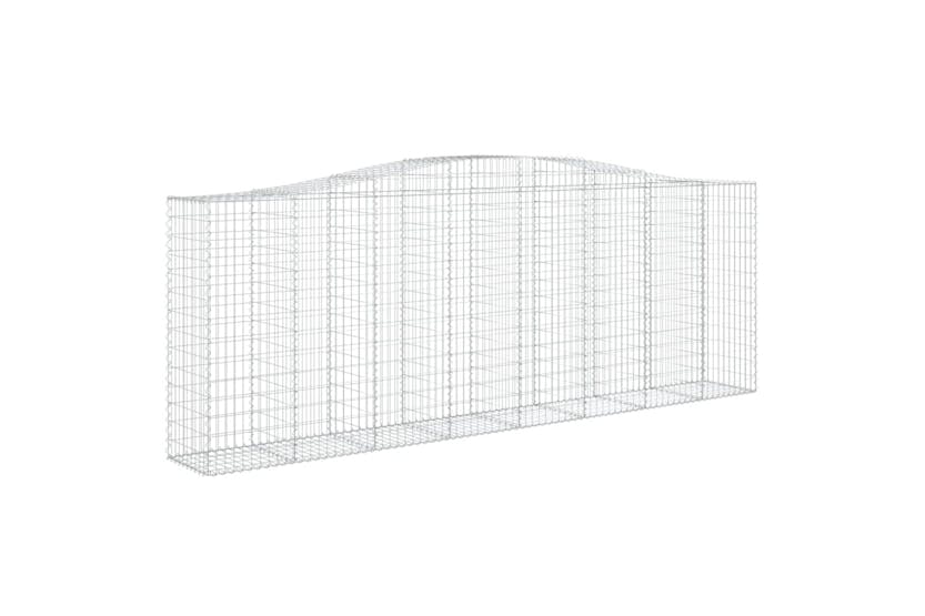 Vidaxl 153417 Arched Gabion Basket 400x50x140/160 Cm Galvanised Iron