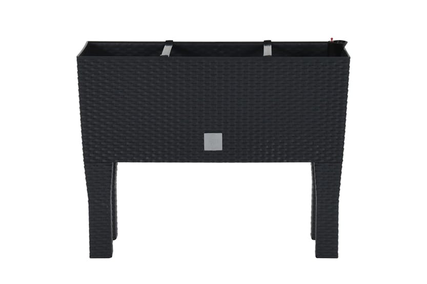 Vidaxl 152208 Raised Garden Bed Anthracite 60x25x46 Cm Pp Rattan