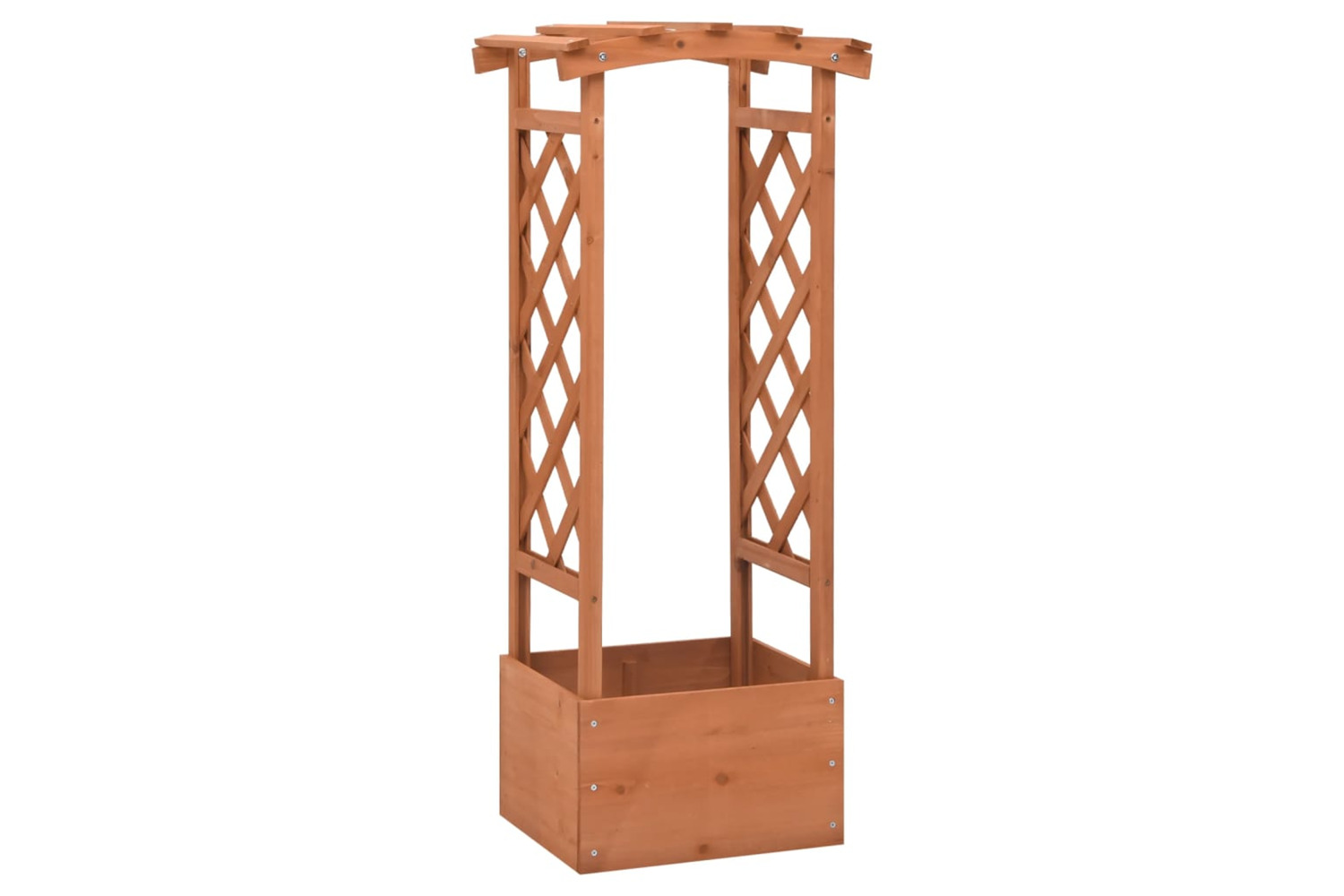 vidaXL 316391 Trellis Planter With Arch 49x39x117cm Firwood