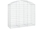 Vidaxl 153456 Arched Gabion Basket 150x50x120/140 Cm Galvanised Iron