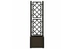 Vidaxl 313964 Garden Raised Bed With Trellis And Self Watering System Mocha