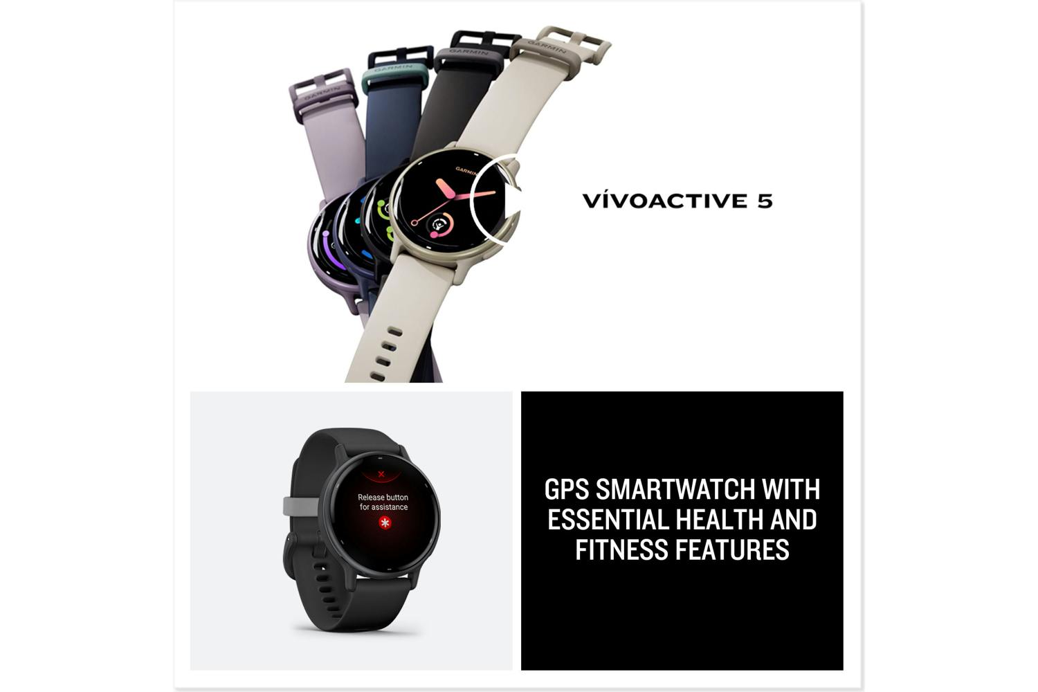 Garmin vívoactive 5, AMOLED GPS Smartwatch, All-day Health