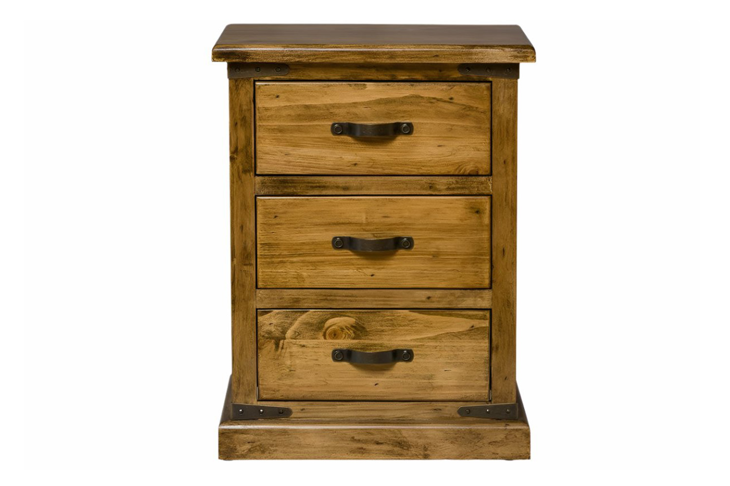 Galveston Bedside Locker | 3 Drawer | Natural
