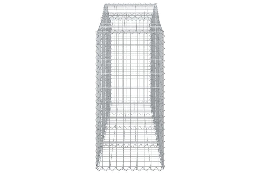 Vidaxl 3145650 Arched Gabion Baskets 12 Pcs 200x50x100/120 Cm Galvanised Iron