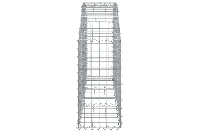 Vidaxl 153443 Arched Gabion Basket 150x30x60/80 Cm Galvanised Iron