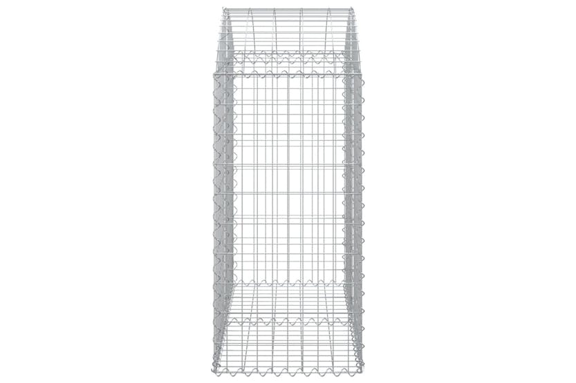 Vidaxl 153435 Arched Gabion Basket 100x50x100/120 Cm Galvanised Iron