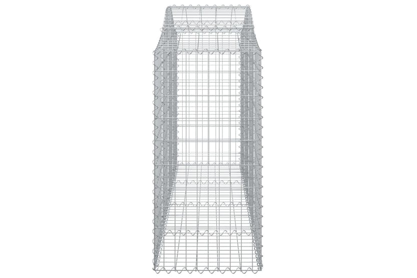 Vidaxl 3145669 Arched Gabion Baskets 10 Pcs 200x50x120/140 Cm Galvanised Iron