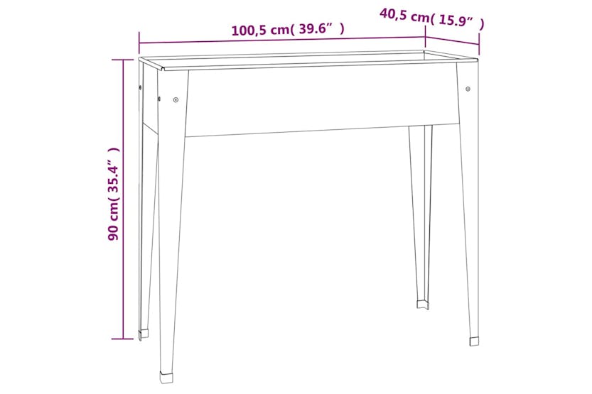 Vidaxl 3154236 Garden Planters 2 Pcs Galvanised Steel