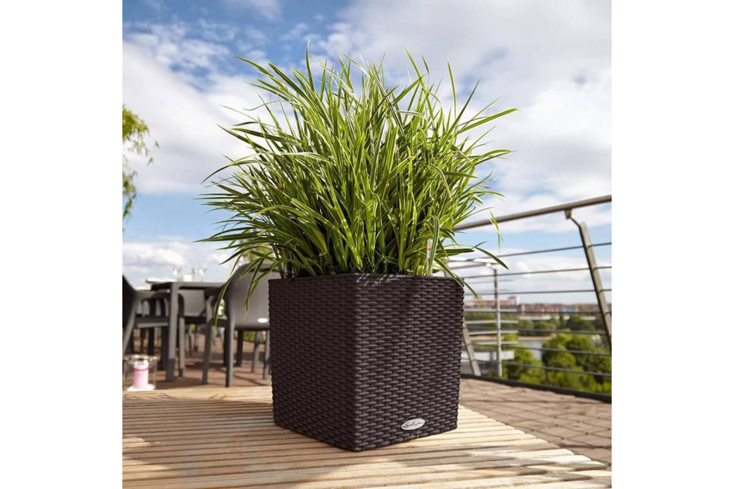 Lechuza 442088 Planter Cube Cottage 50 All-in-one Mocha