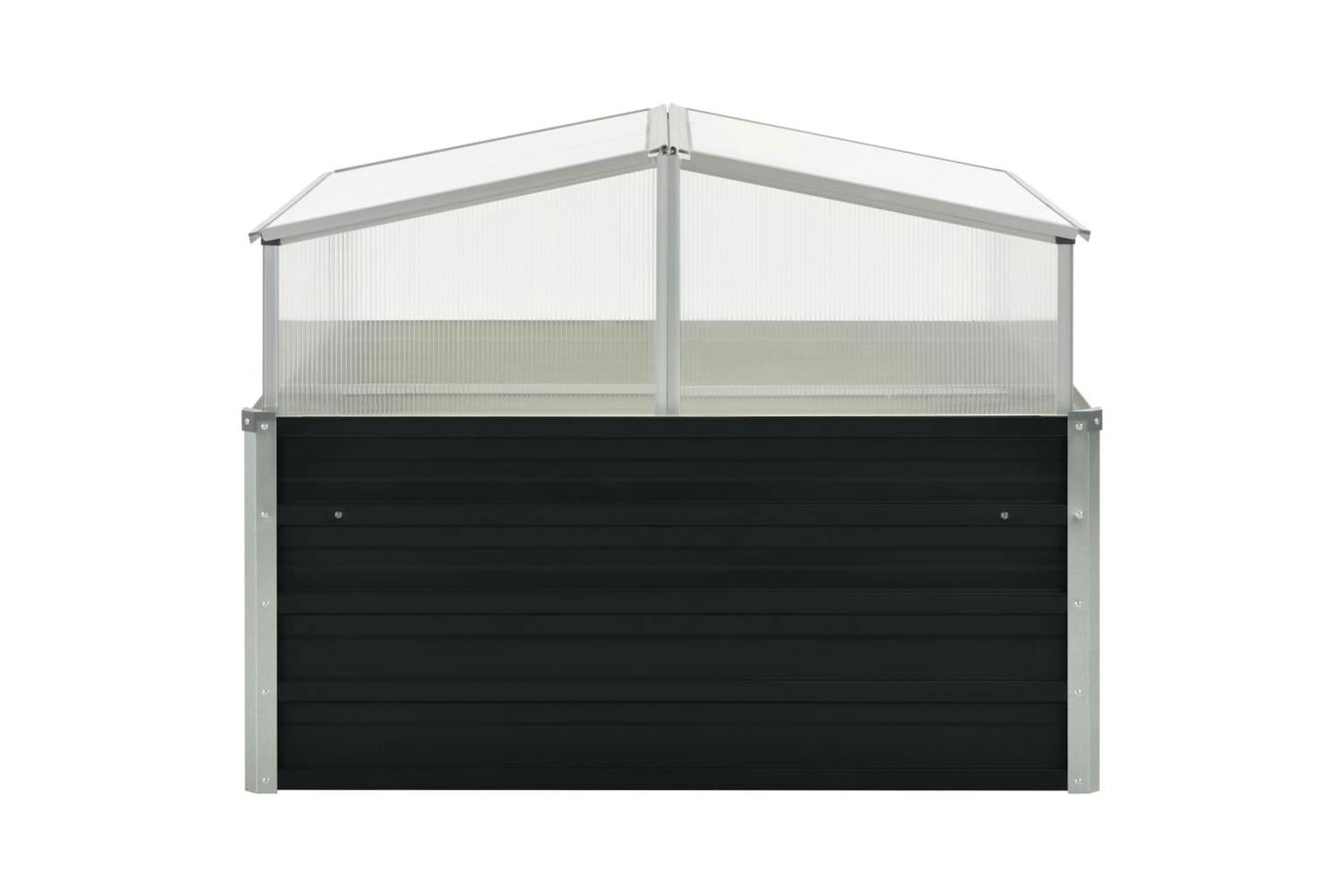 Vidaxl 45724 Greenhouse Anthracite 100x100x77 Cm Galvanised Steel