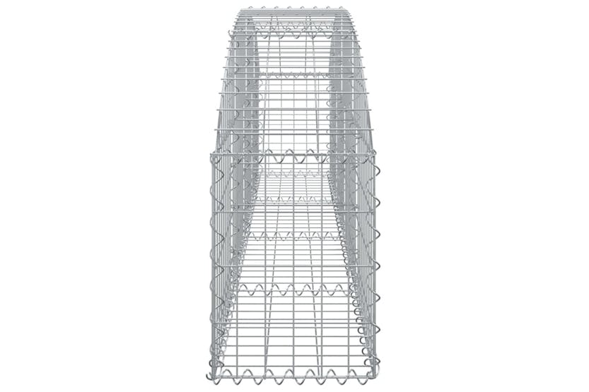 Vidaxl 153462 Arched Gabion Basket 200x30x40/60 Cm Galvanised Iron