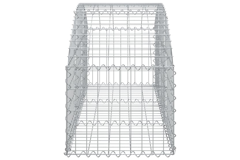 Vidaxl 153452 Arched Gabion Basket 150x50x40/60 Cm Galvanised Iron