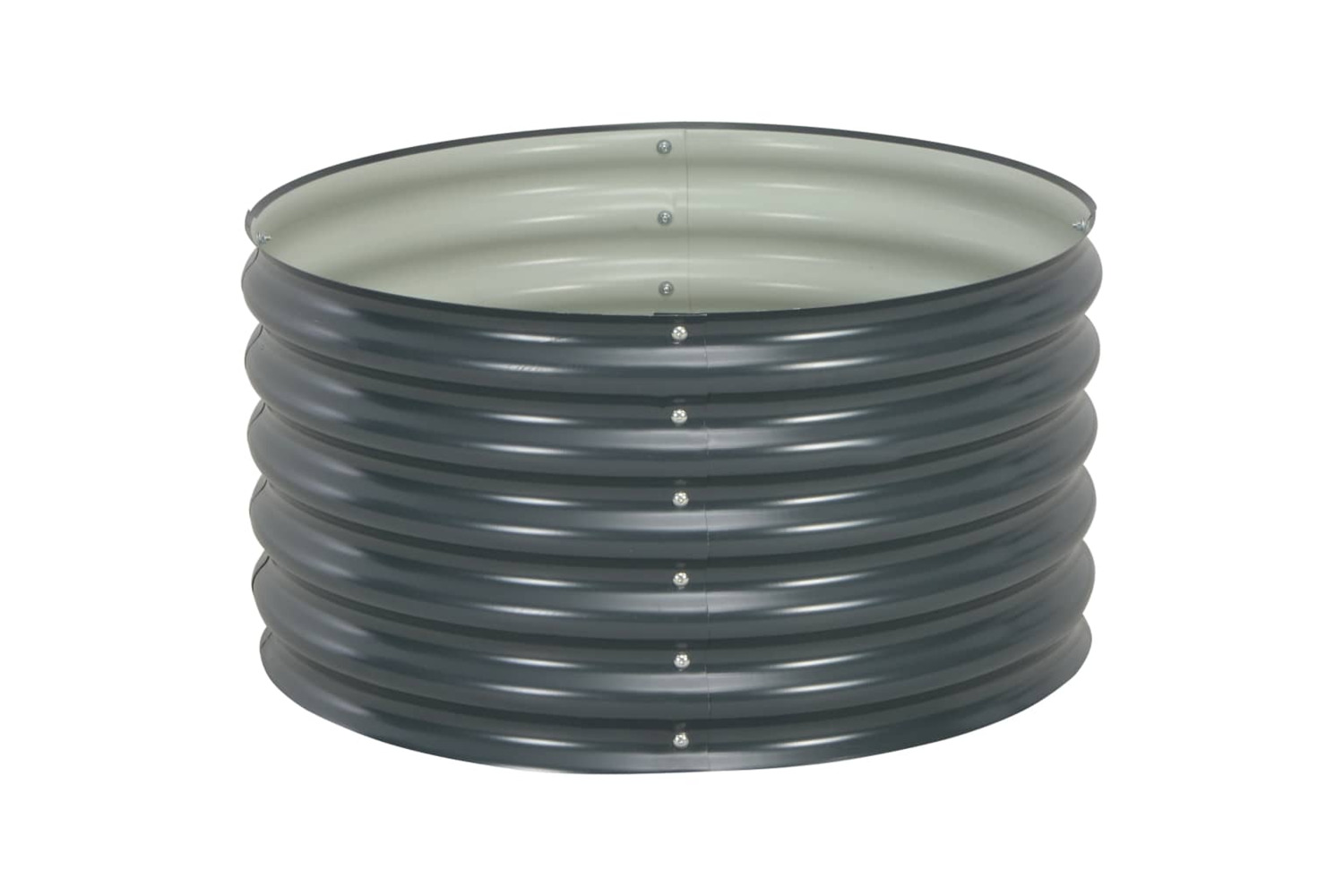 vidaXL 45530 Garden Raised Bed 80x80x44cm Galvanised Steel Grey