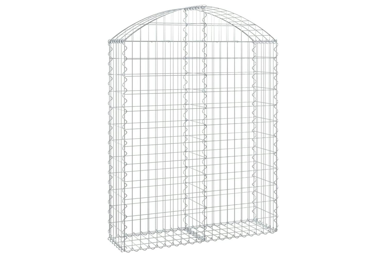 Vidaxl 153426 Arched Gabion Basket 100x30x120/140 Cm Galvanised Iron