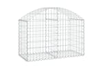 Vidaxl 153433 Arched Gabion Basket 100x50x60/80 Cm Galvanised Iron