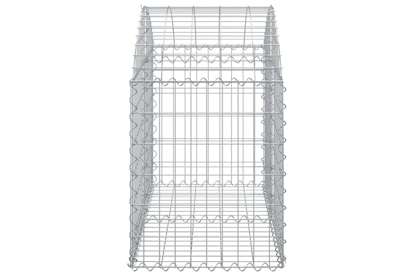 Vidaxl 153433 Arched Gabion Basket 100x50x60/80 Cm Galvanised Iron