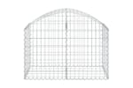 Vidaxl 153433 Arched Gabion Basket 100x50x60/80 Cm Galvanised Iron