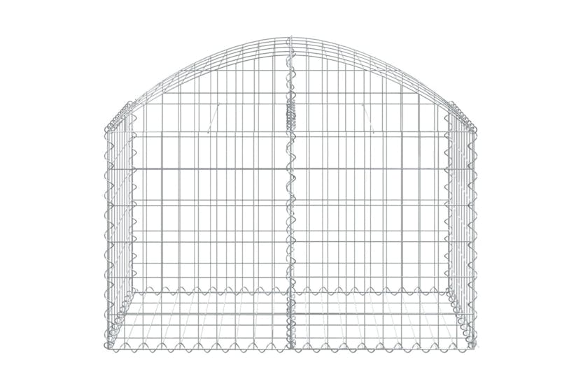 Vidaxl 153433 Arched Gabion Basket 100x50x60/80 Cm Galvanised Iron