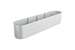 Vidaxl Garden Raised Bed 400x80x81 Cm Galvanised Steel Silver