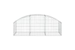 Vidaxl 153452 Arched Gabion Basket 150x50x40/60 Cm Galvanised Iron