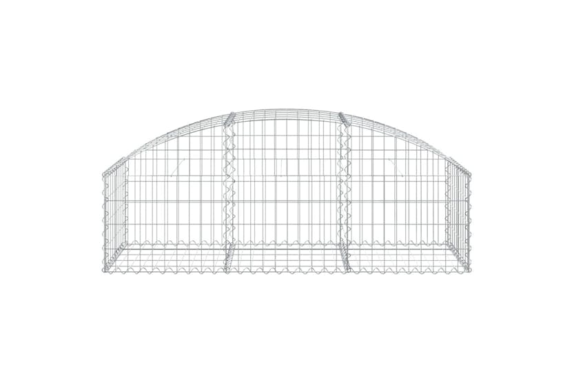 Vidaxl 153452 Arched Gabion Basket 150x50x40/60 Cm Galvanised Iron