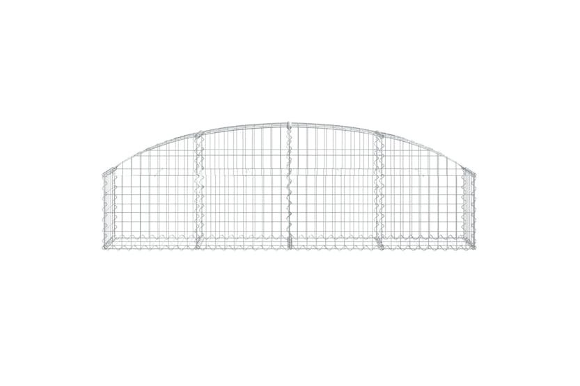 Vidaxl 153462 Arched Gabion Basket 200x30x40/60 Cm Galvanised Iron