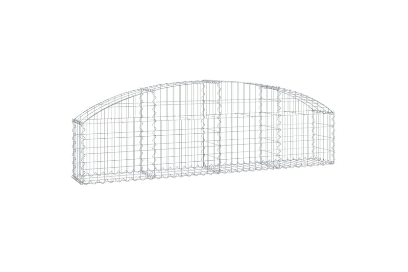 Vidaxl 153462 Arched Gabion Basket 200x30x40/60 Cm Galvanised Iron