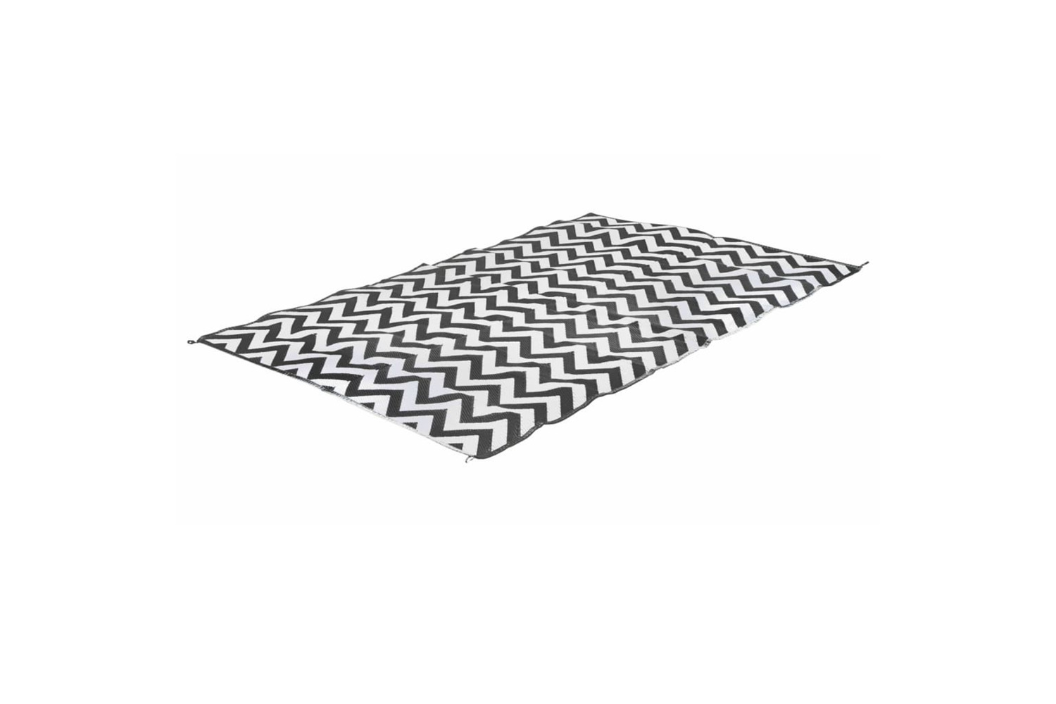 Bo-camp 423776 Outdoor Rug Chill Mat M Wave 1.8x2 M Black And White