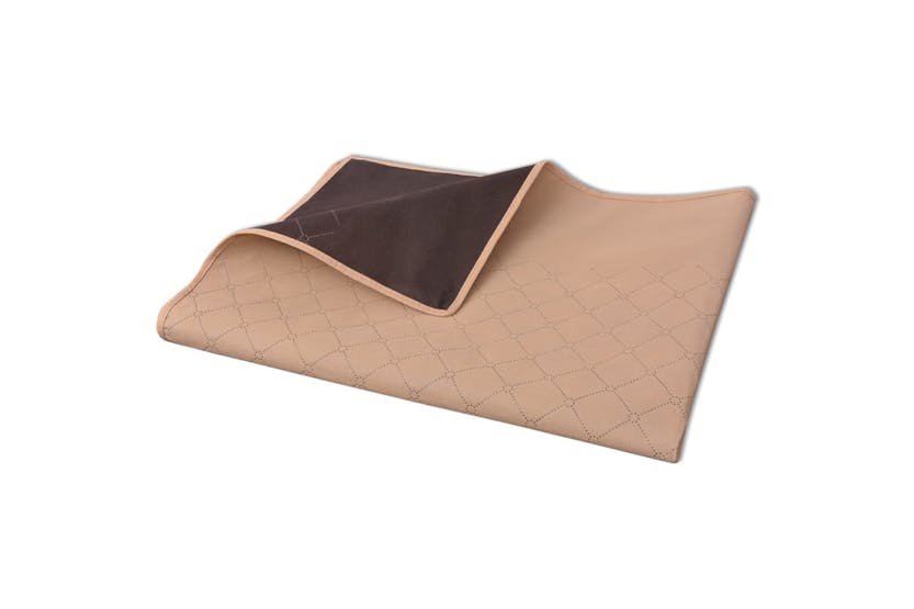 Vidaxl 131578 Picnic Blanket Beige And Brown 100x150 Cm