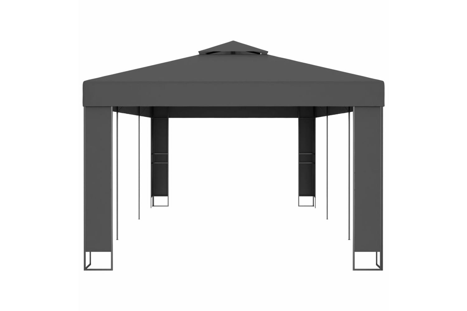 vidaXL 47953 Gazebo With Double Roof 3x6 M Anthracite