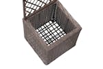 Vidaxl 46936 Trellis Raised Bed With 1 Pot 30x30x107 Cm Poly Rattan Brown