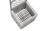 Vidaxl 46933 Trellis Raised Bed With 1 Pot 30x30x107 Cm Poly Rattan Grey