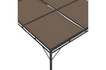 Vidaxl 312264 Garden Gazebo With Side Curtain 4x3x2.25 M Taupe