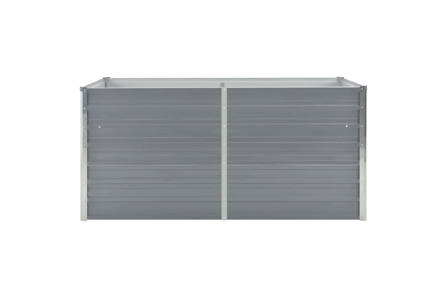 vidaXL 47011 Raised Garden Bed 160x80x45cm Galvanised Steel Grey