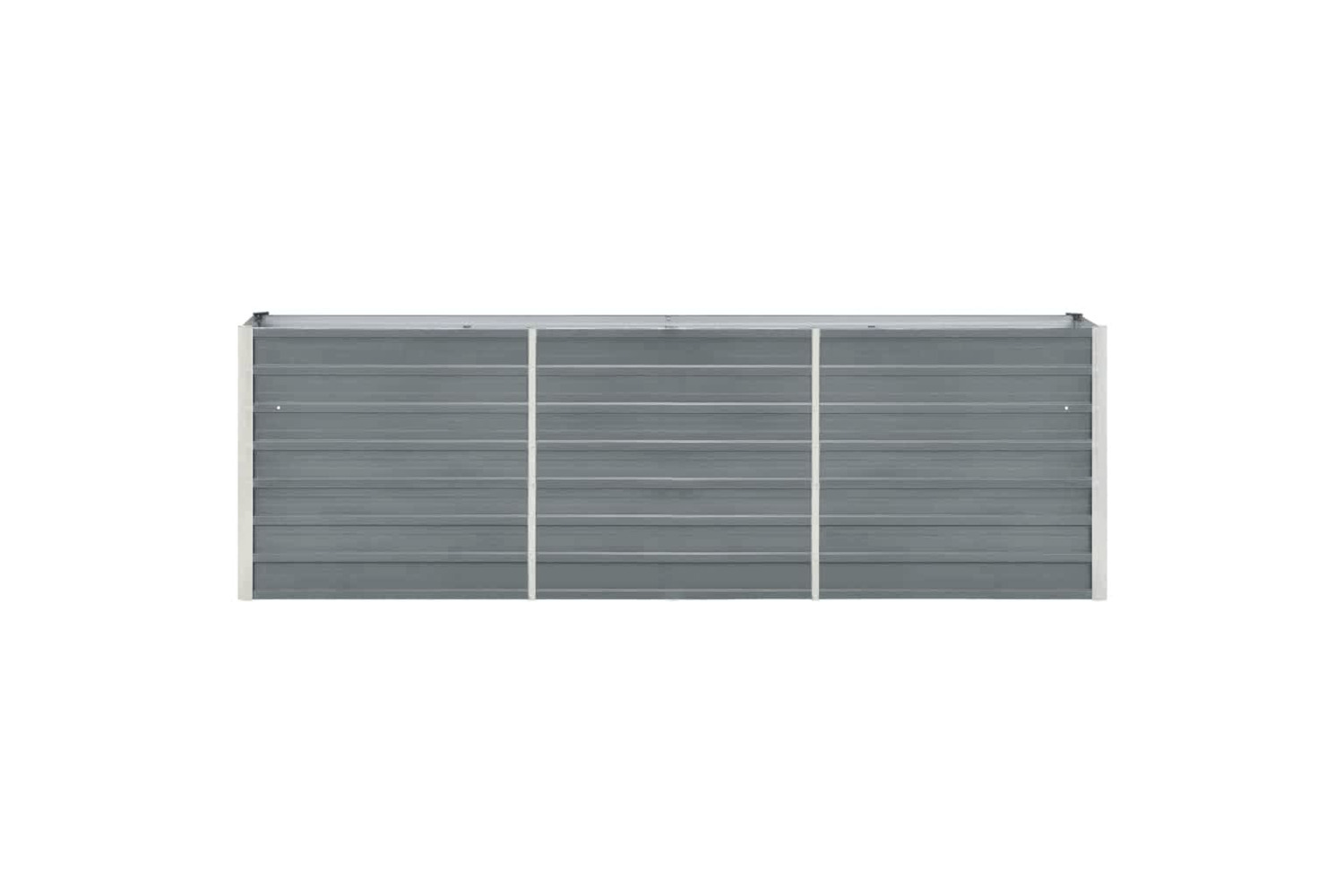 vidaXL 47040 Garden Raised Bed Galvanised Steel 240x40x77cm Grey
