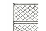 Vidaxl 46934 Trellis Raised Bed With 2 Pots 58x30x107 Cm Poly Rattan Grey