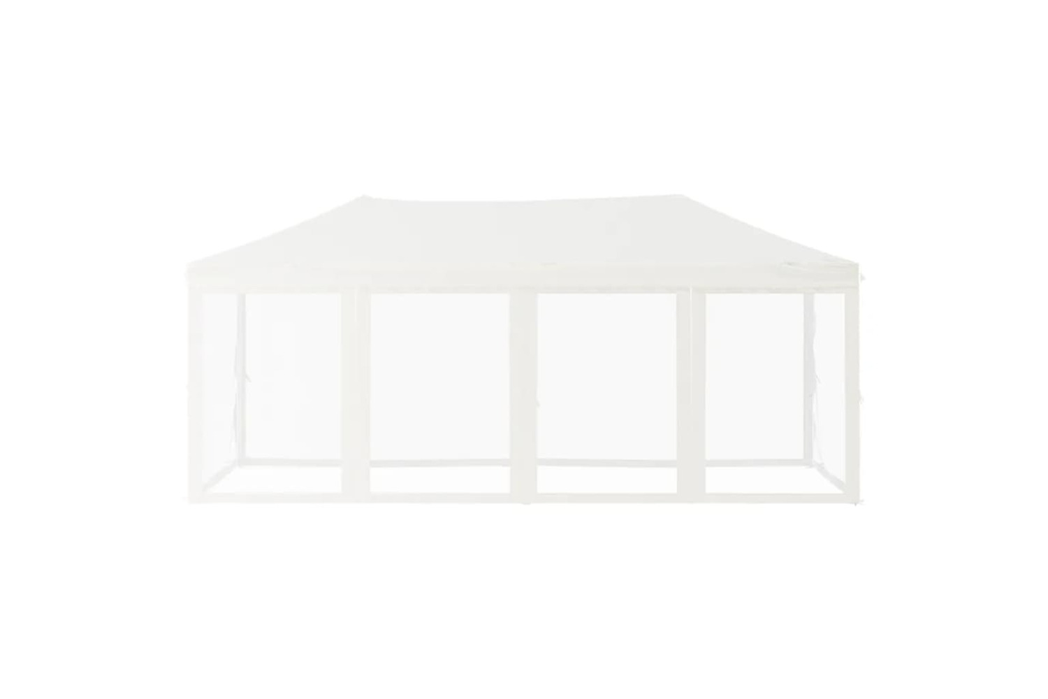vidaXL 93552 Folding Party Tent With Sidewalls White 3x6 M