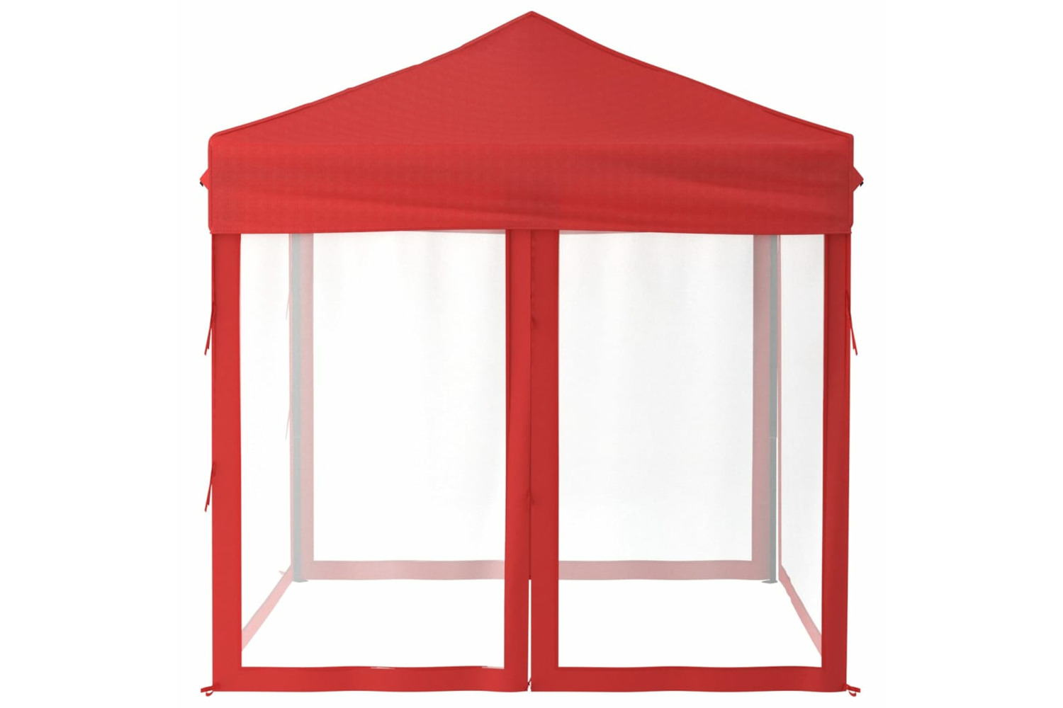 vidaXL 93513 Folding Party Tent With Sidewalls Red 2x2 M