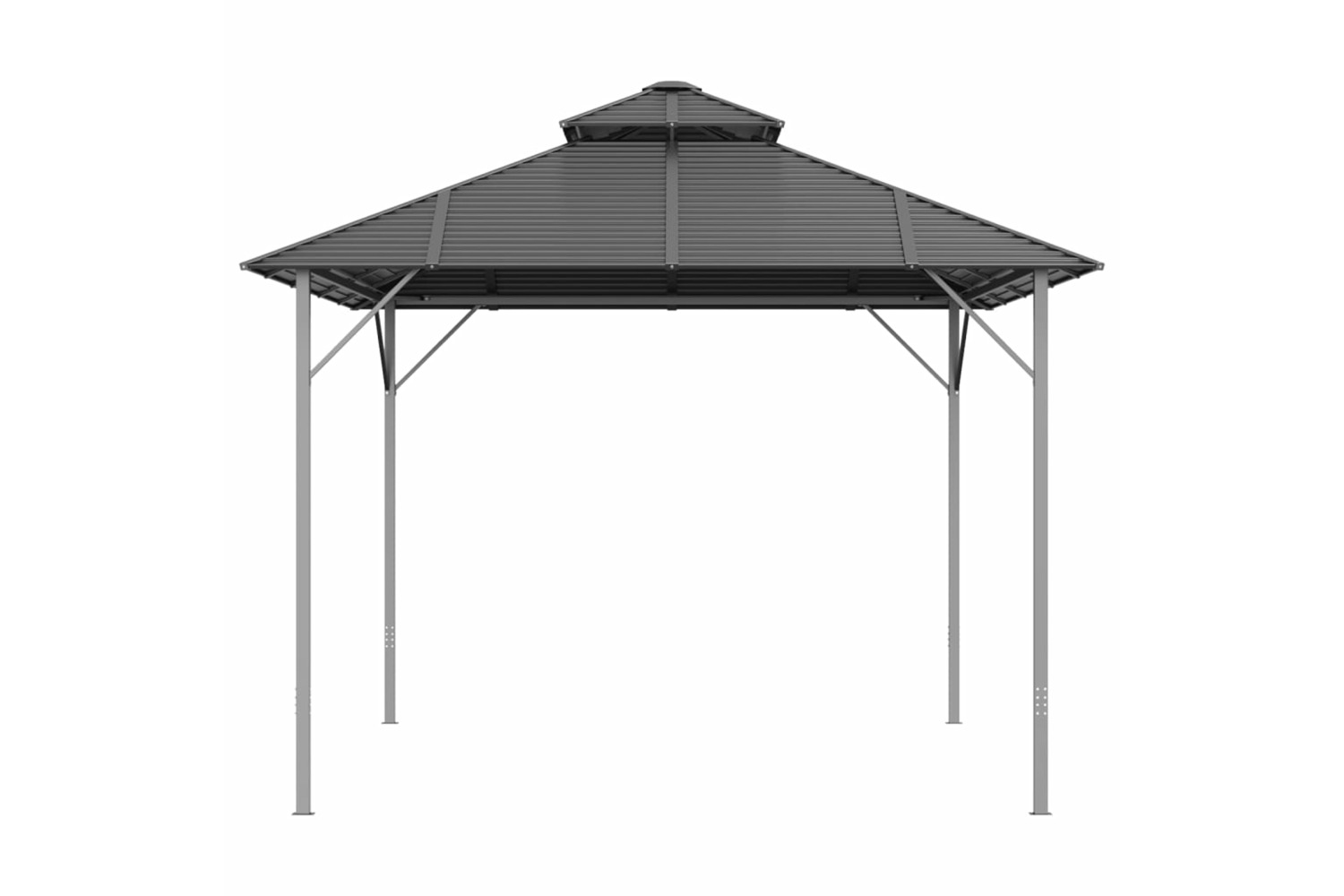 vidaXL 315253 Gazebo With Double Roof 3x4 M Anthracite