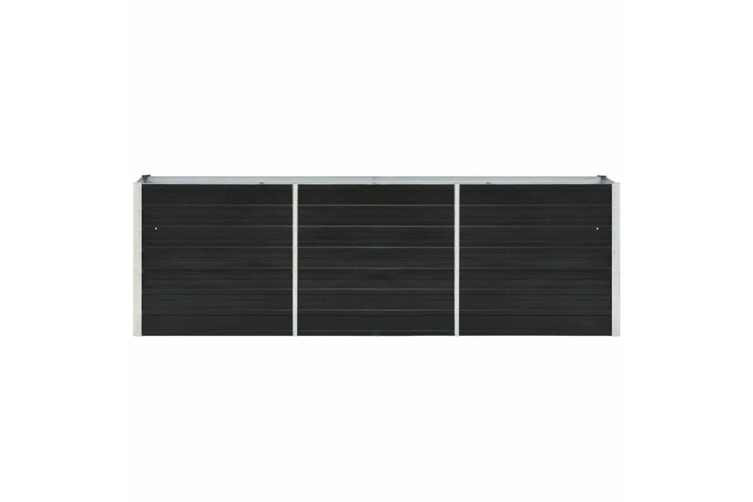 vidaXL 47043 Garden Raised Bed Galvanised Steel 240x40x77cm Anthracite