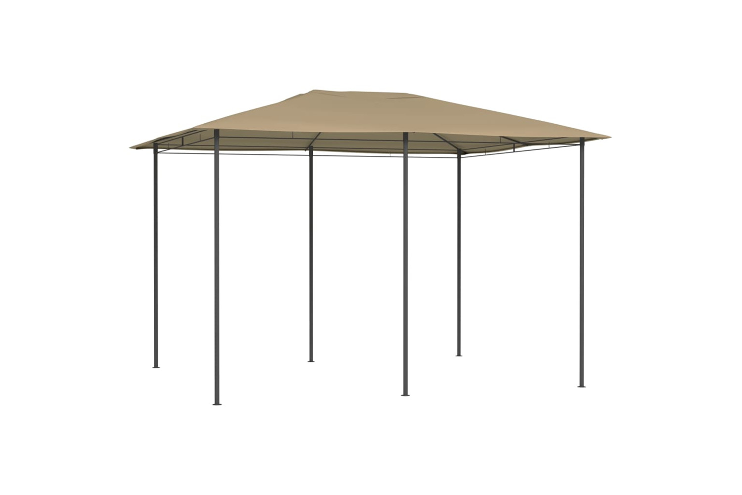 vidaXL 313615 Gazebo 3x4x2.6 M Taupe 160 G/m²