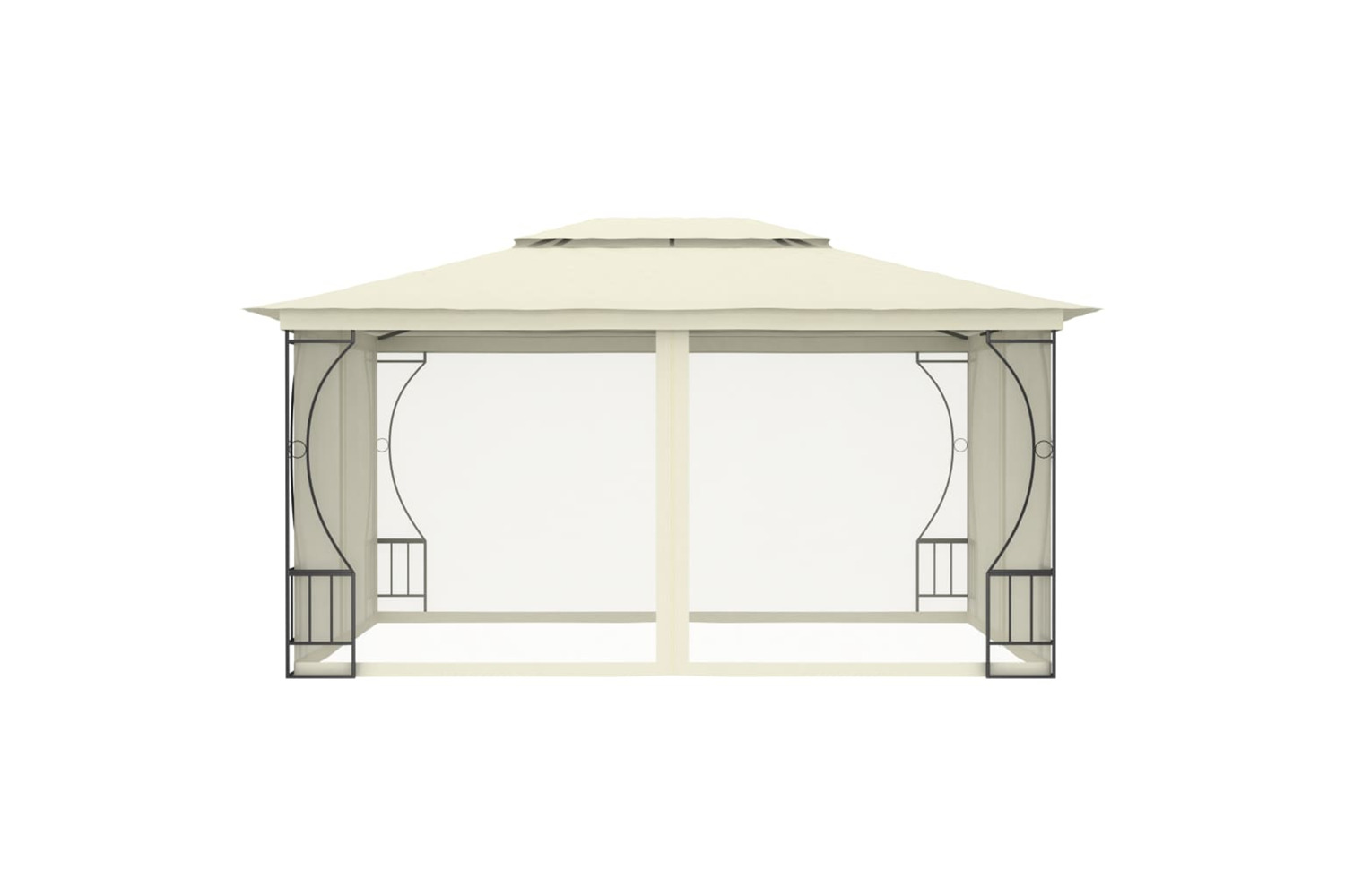 vidaXL 48596 Gazebo With Nets 300x400x265cm Cream