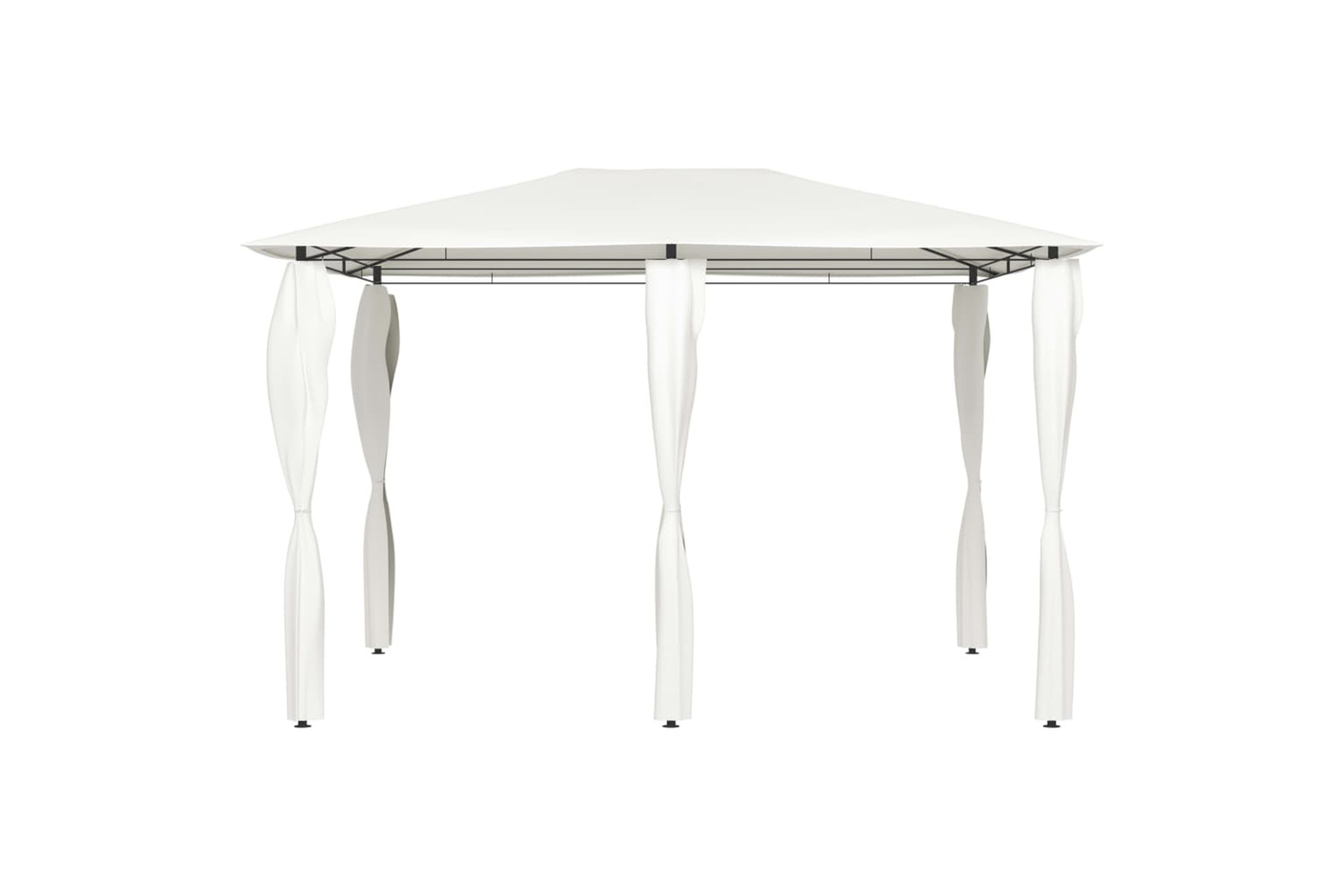 vidaXL 313611 Gazebo With Post Covers 3x4x2.6 M Cream 160 G/m²
