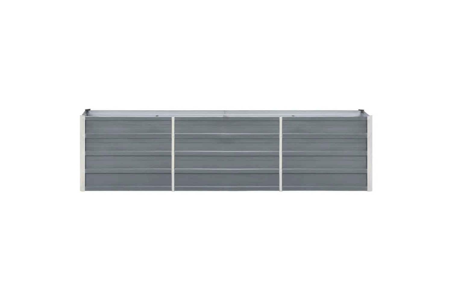 vidaXL 47044 Garden Raised Bed Galvanised Steel 240x40x45cm Grey