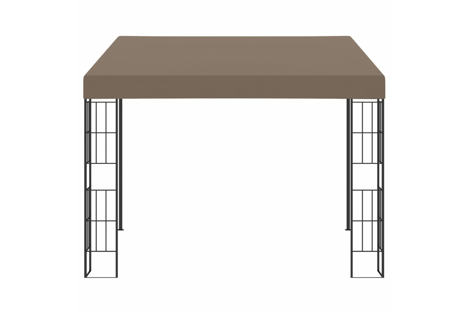 vidaXL 312260 Wall-mounted Gazebo 3x3 M Taupe Fabric