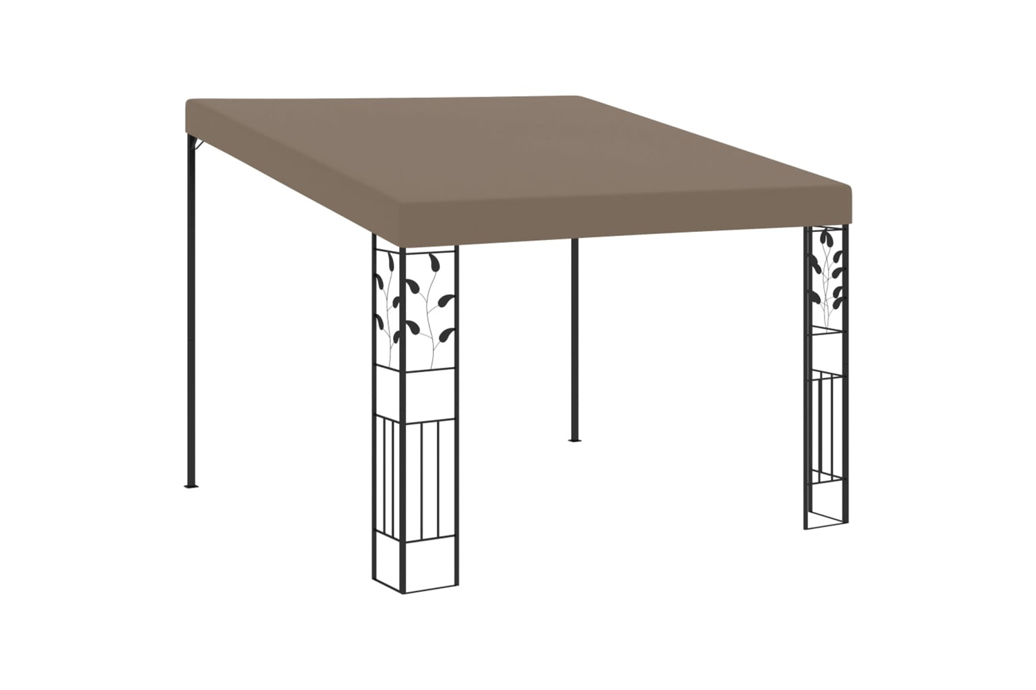 vidaXL Wall-mounted Gazebo 3x3x2.5 M Taupe